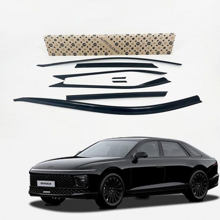 깨지지 않는 블랙 도어 바이져 그랜져GN7 8P E415